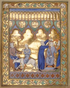 Coronación de Salomón, del Salterio y Horas de Isabel de Francia, París, c.1260